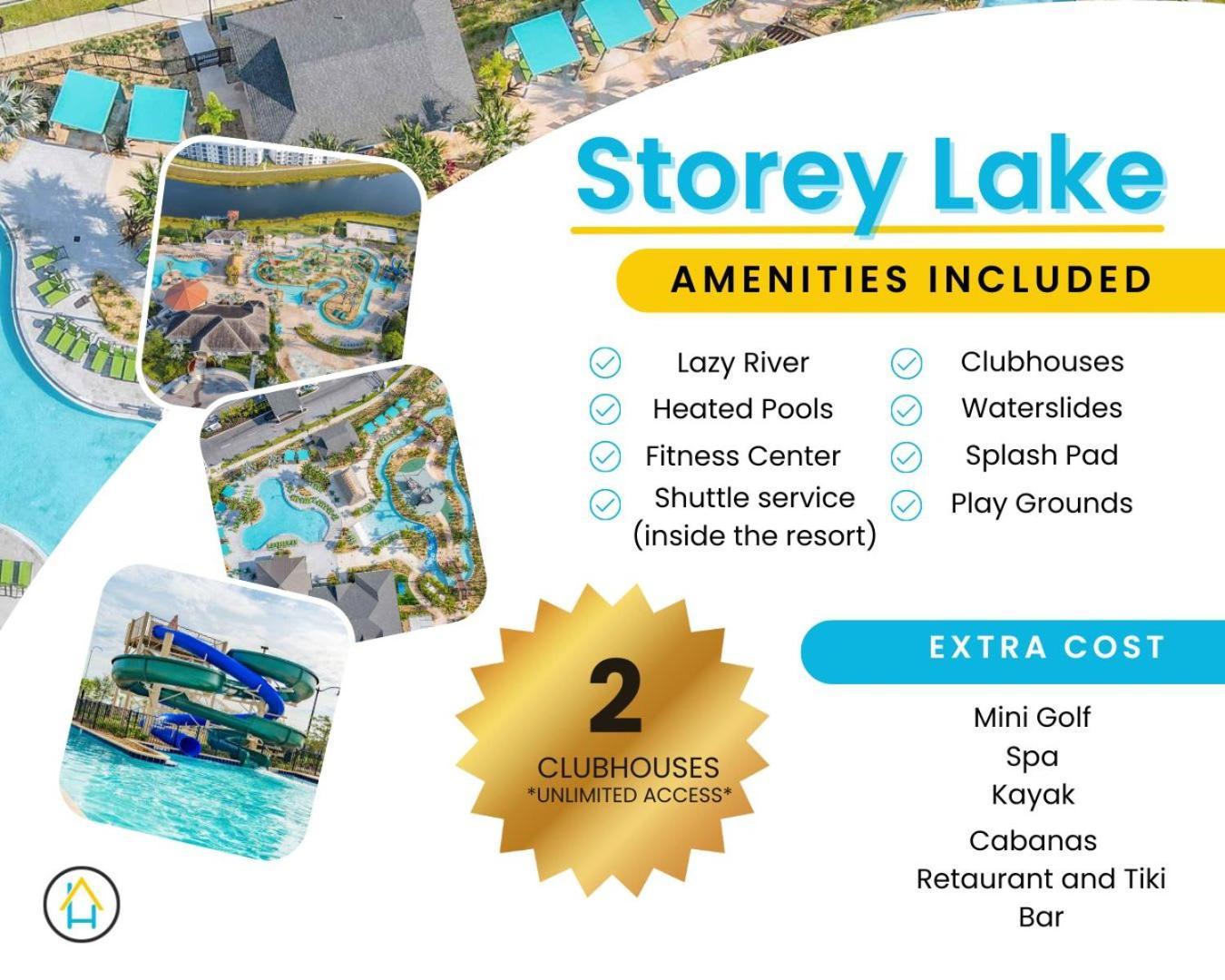 Gorgeous 2Br Lakeview Condo With Waterpark Kissimmee Exterior foto